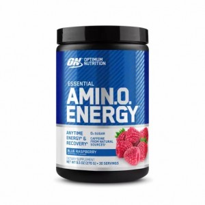 Optimum Nutrition ESSENTIAL AMIN.O. ENERGY® Blue Raspberry 0.6 lb (30 Servings) Greece | 23HRUDQNI