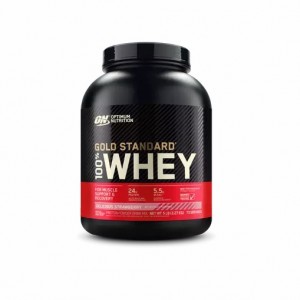 Optimum Nutrition GOLD STANDARD 100% WHEY™ Delicious Strawberry 5 lb (73 Servings) Greece | 86TONSFCB