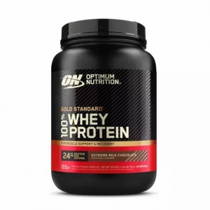 Optimum Nutrition GOLD STANDARD 100% WHEY™ Extreme Milk Chocolate 1.5 lb (22 Servings) Greece | 37XGRPAMY