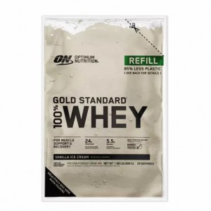 Optimum Nutrition GOLD STANDARD 100% WHEY™ Recyclable Refill Bag Vanilla Ice Cream 2 lb (29 Servings) Greece | 92KZGTEDX