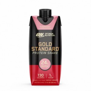 Optimum Nutrition GOLD STANDARD® Ready To Drink Protein Shake *new* Strawberry 12 Cartons (12 Servings) Greece | 69CLYPGQX