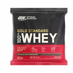 Optimum Nutrition Gold Standard 100% Whey Powder Sachets Double Rich Chocolate 1 sachet (31 grams) Greece | 47KGJIYVW