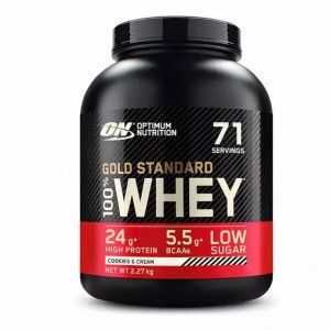 Optimum Nutrition Gold Standard 100% Whey Protein Powder Cookies & Cream 2.27 kg (71 Servings) Greece | 74ITHJXQS