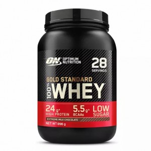 Optimum Nutrition Gold Standard 100% Whey Protein Powder Extreme Milk Chocolate 896 grams (28 Servings) Greece | 89WZFPHIE
