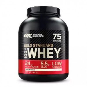 Optimum Nutrition Gold Standard 100% Whey Protein Powder Unflavoured 2.25 kg (75 Servings) Greece | 91DZQVHPA
