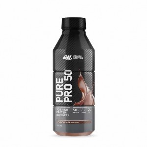 Optimum Nutrition Pure Pro 50 Chocolate 508ml (12 bottles) Greece | 79PDJQSIX