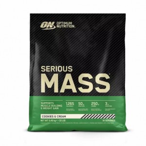 Optimum Nutrition Serious Mass Gainer Cookies & Cream 5.45 kg (16 Servings) Greece | 34ZLDSXTC