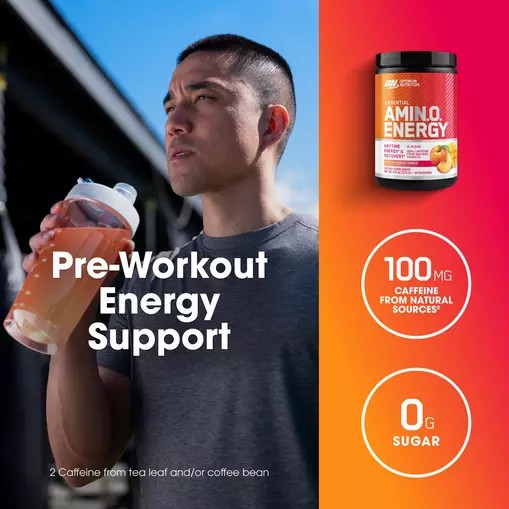 Optimum Nutrition ESSENTIAL AMIN.O. ENERGY® *new* Peach Mango Tango - Notify Me 0.6 lb - Notify me Greece | 64HEVTUFM