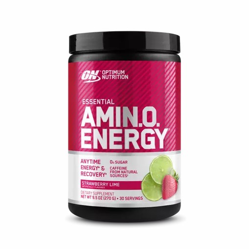Optimum Nutrition ESSENTIAL AMIN.O. ENERGY® Strawberry Lime 0.6 lb (30 Servings) Greece | 60BQUTJXW