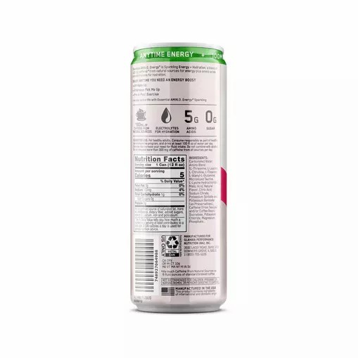 Optimum Nutrition ESSENTIAL AMIN.O. ENERGY+ Electrolytes Sparkling *new* Cocoberry Breeze 355ml * 12 Cans (12 Servings) Greece | 36QMTHBAL