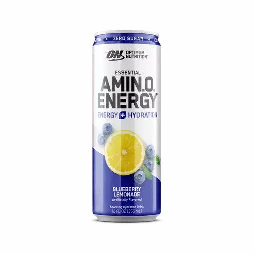Optimum Nutrition ESSENTIAL AMIN.O. ENERGY+ Electrolytes Sparkling Blueberry Lemonade 355ml * 12 Cans (12 Servings) Greece | 92EYRVNMQ