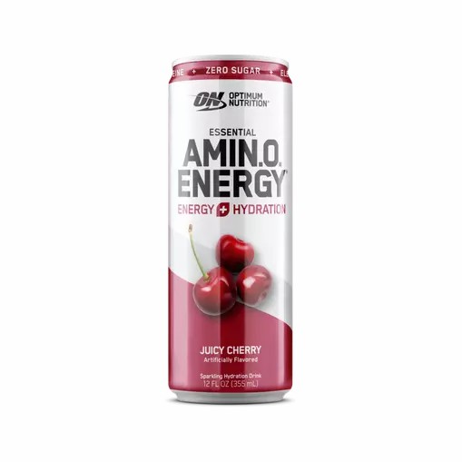 Optimum Nutrition ESSENTIAL AMIN.O. ENERGY+ Electrolytes Sparkling Juicy Cherry 355ml * 12 Cans (12 Servings) Greece | 09UHIZGPK