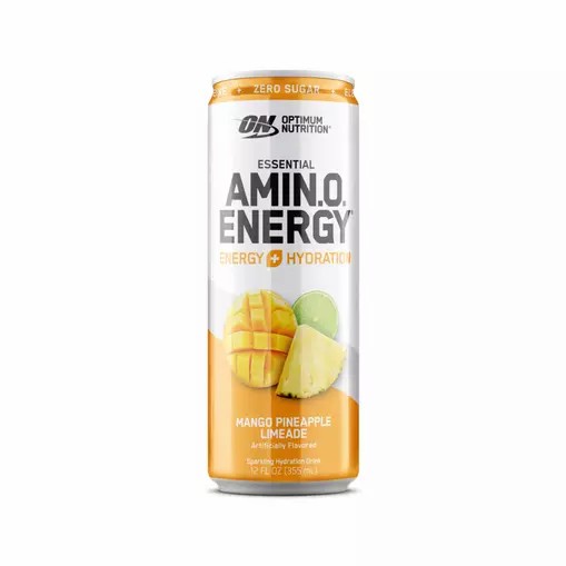 Optimum Nutrition ESSENTIAL AMIN.O. ENERGY+ Electrolytes Sparkling Mango Pineapple Lime 355ml * 12 Cans (12 Servings) Greece | 84FUNILQY