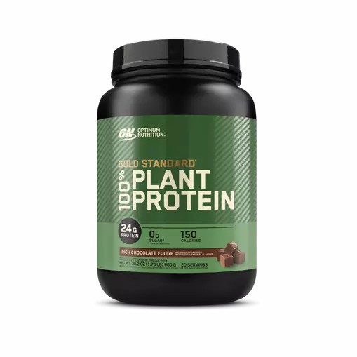Optimum Nutrition GOLD STANDARD® 100% Plant Rich Chocolate Fudge 1.76 lb (20 Servings) Greece | 93DJSPBYA
