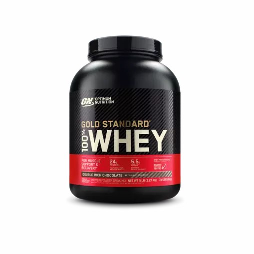 Optimum Nutrition GOLD STANDARD 100% WHEY™ Double Rich Chocolate 5 lb (74 Servings) Greece | 80IDHLROE