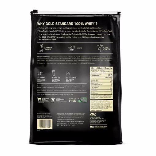 Optimum Nutrition GOLD STANDARD 100% WHEY™ Extreme Milk Chocolate 10 lb (141 Servings) Greece | 09QYSUJHK