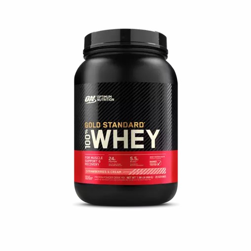 Optimum Nutrition GOLD STANDARD 100% WHEY™ Strawberries & Cream 2 lb (29 Servings) Greece | 17OJWNIZG