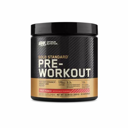 Optimum Nutrition GOLD STANDARD® Pre-Workout Fruit Punch 0.66 lb (30 Servings) Greece | 26IXZMGJK