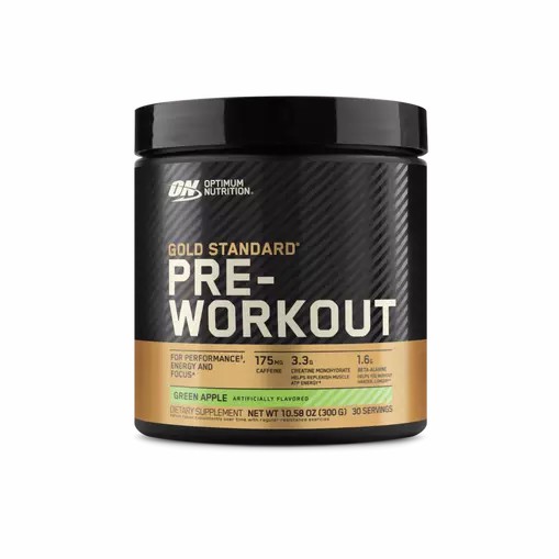 Optimum Nutrition GOLD STANDARD® Pre-Workout Green Apple 0.66 lb (30 Servings) Greece | 75DNYEWZL