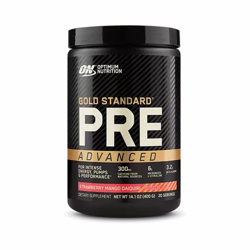 Optimum Nutrition GOLD STANDARD® Pre Advanced Strawberry Mango Daiquiri 0.88 lb (20 Servings) Greece | 05EINCQLZ