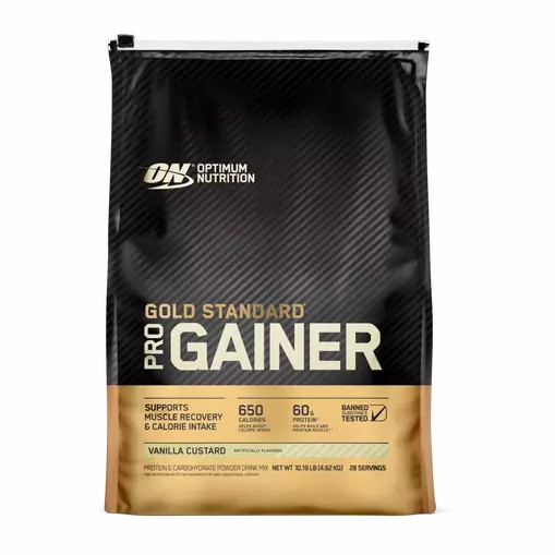 Optimum Nutrition GOLD STANDARD® Pro Gainer Vanilla Custard 10.19 lb (28 Servings) Greece | 89OMLZVAX