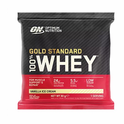 Optimum Nutrition Gold Standard 100% Whey Powder Sachets Vanilla Ice Cream 1 sachet (30 grams) Greece | 78GVIEHOQ