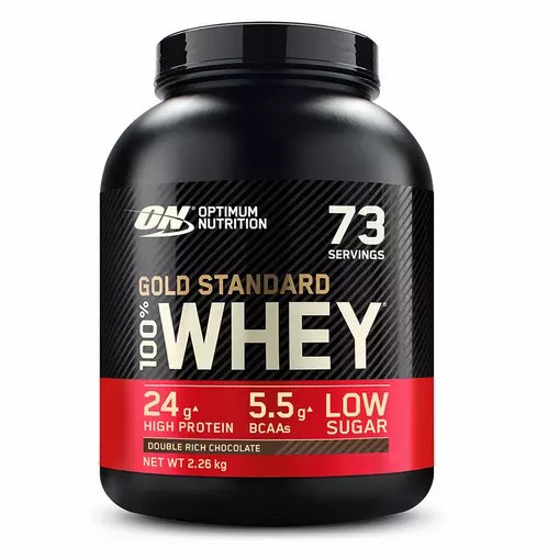 Optimum Nutrition Gold Standard 100% Whey Protein Powder Double Rich Chocolate 2.26 kg (76 Servings) Greece | 68MNRPFBY