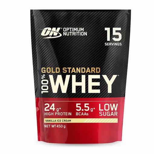 Optimum Nutrition Gold Standard 100% Whey Protein Powder Vanilla Ice Cream 450 grams (15 Shakes) Greece | 08YGOATXW