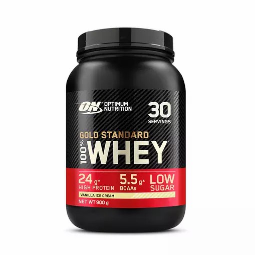 Optimum Nutrition Gold Standard 100% Whey Protein Powder Vanilla Ice Cream 900 grams (30 Servings) Greece | 26RIJDNGZ