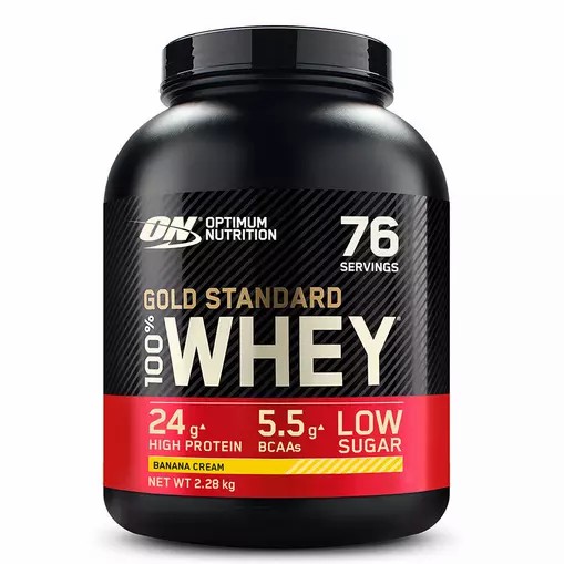 Optimum Nutrition Gold Standard 100% Whey Protein Powder Banana Cream 2.28 kg (76 Servings) Greece | 79YQHISPA