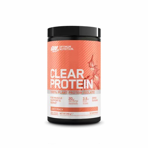 Optimum Nutrition ON Clear Protein 100% Plant Protein Isolate Juicy Peach 280 grams (10 Servings) Greece | 32EIOHBKL