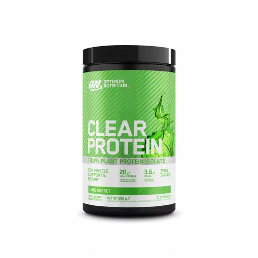 Optimum Nutrition ON Clear Protein 100% Plant Protein Isolate Lime Sorbet 280 grams (10 Servings) Greece | 74DORVGHP