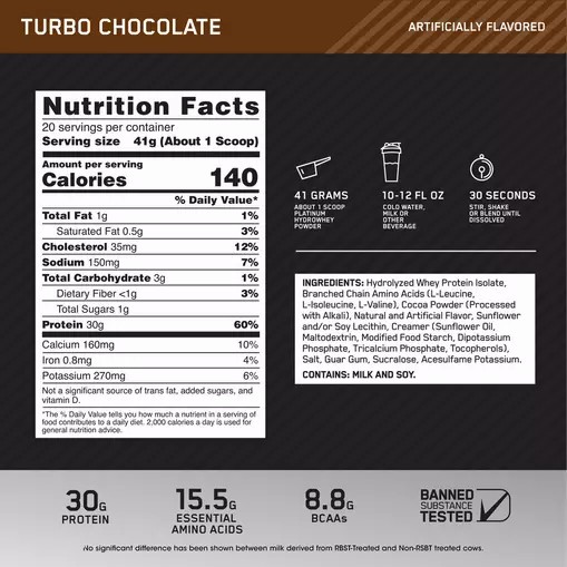 Optimum Nutrition PLATINUM HYDROWHEY™ Turbo Chocolate 1.8 lb - Notify me Greece | 56AXSZKFO