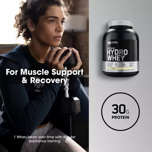 Optimum Nutrition PLATINUM HYDROWHEY™ Velocity Vanilla 3.52 lb (40 Servings) Greece | 89ONVILWH