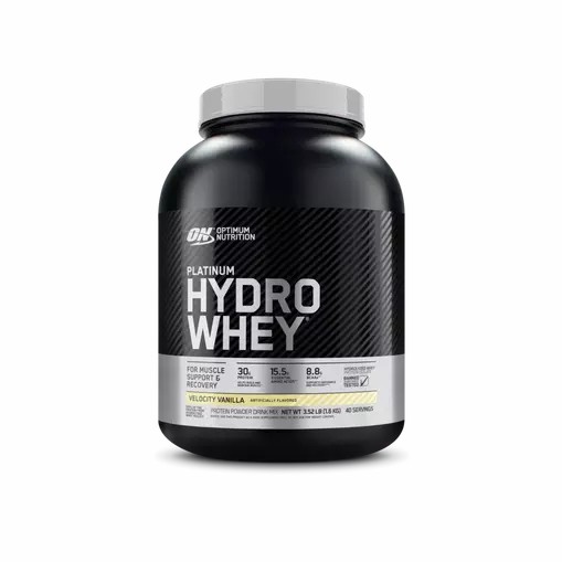 Optimum Nutrition PLATINUM HYDROWHEY™ Velocity Vanilla 3.52 lb (40 Servings) Greece | 89ONVILWH