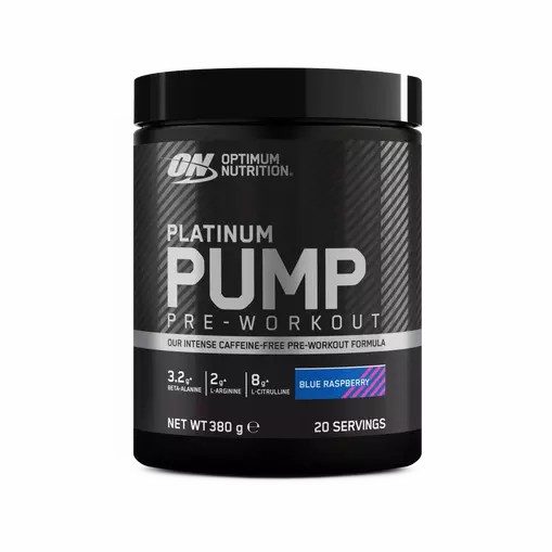 Optimum Nutrition Platinum Pump Pre-workout Blue Raspberry 380 grams (20 Servings) Greece | 83DHKTJVB
