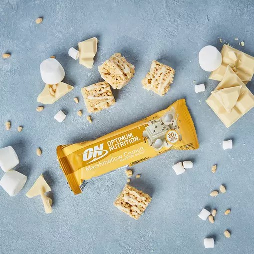 Optimum Nutrition Protein Bar Marshmallow Crunch 650 grams (10 Bars) Greece | 98OJALRBC