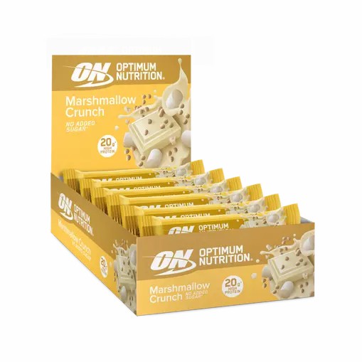 Optimum Nutrition Protein Bar Marshmallow Crunch 650 grams (10 Bars) Greece | 98OJALRBC