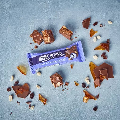 Optimum Nutrition Protein Bar Nutty Chocolate Caramel 700 grams (10 Bars) Greece | 93SROPVGX