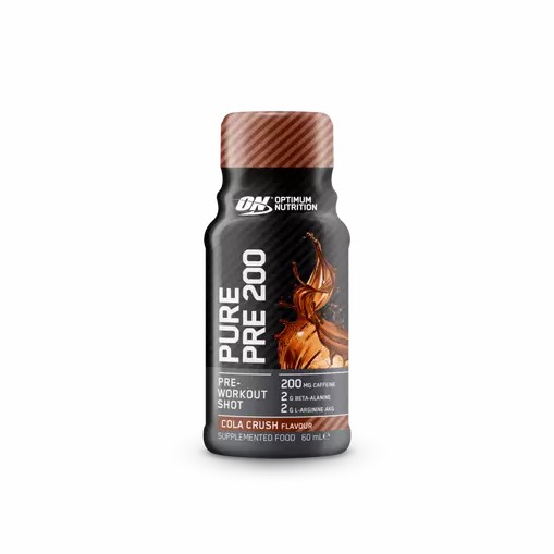 Optimum Nutrition Pure Pre 200 Pre-Workout Shot Cola 60ml (12 shots) Greece | 15EWNDLGF