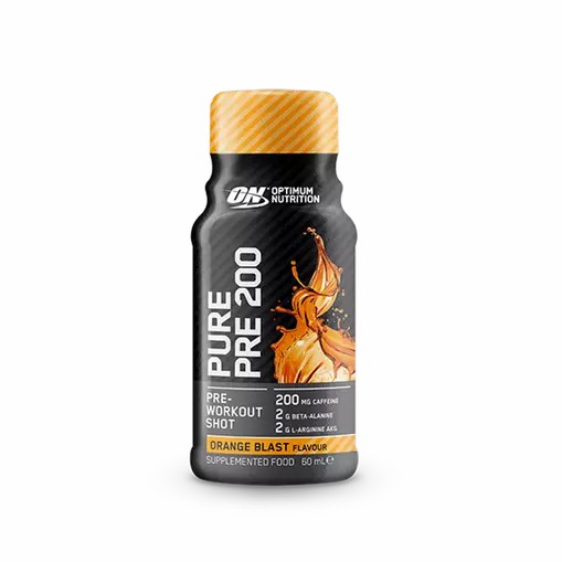 Optimum Nutrition Pure Pre 200 Pre-Workout Shot Orange 60ml (12 shots) Greece | 46QYFSLXD