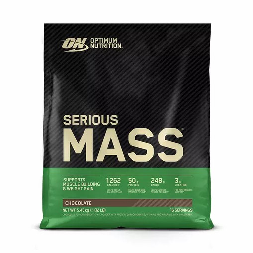 Optimum Nutrition Serious Mass Gainer Chocolate 5.45 kg (16 Servings) Greece | 03MQWKTDI